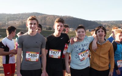 L’équipe du lycée 2° des Vosges lors du cross départemental